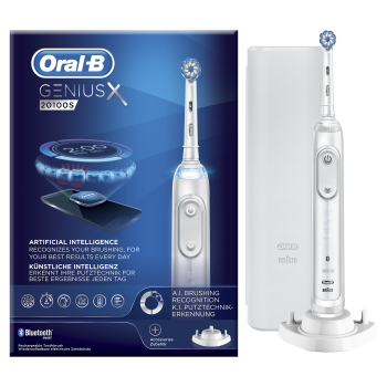 oralb power genius x 20100s spazzolino elettrico bianco